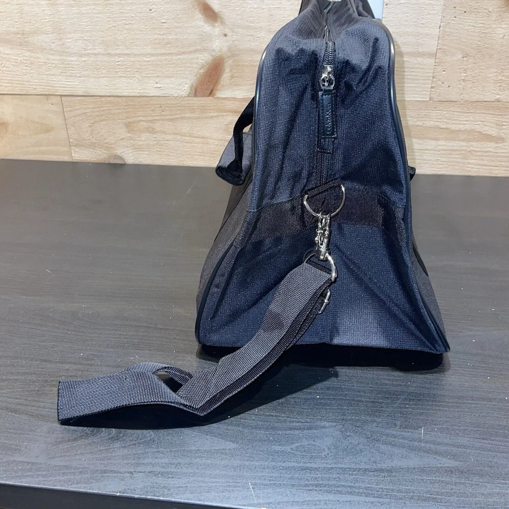 Calvin Klein Large Black‎ Fabric Weekend Travel Sports Duffle Bag Vacation NEW
